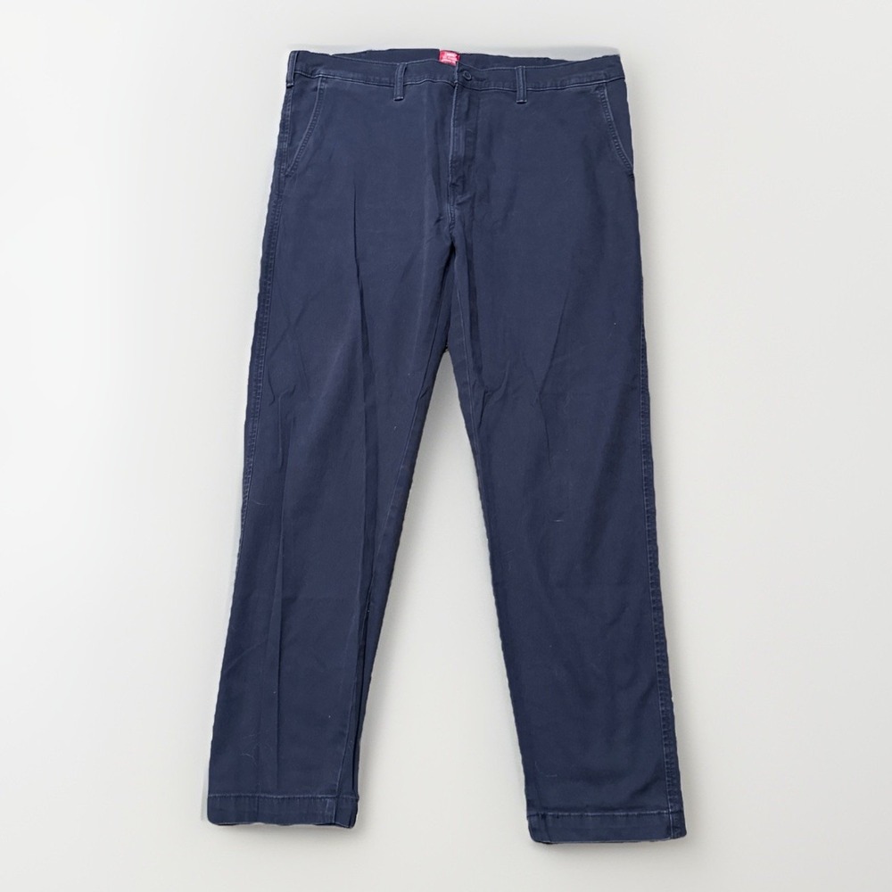 Levi's XX Chino Men's‎ 38x32  Navy Blue Dark Wash Standard Taper Chino Pants